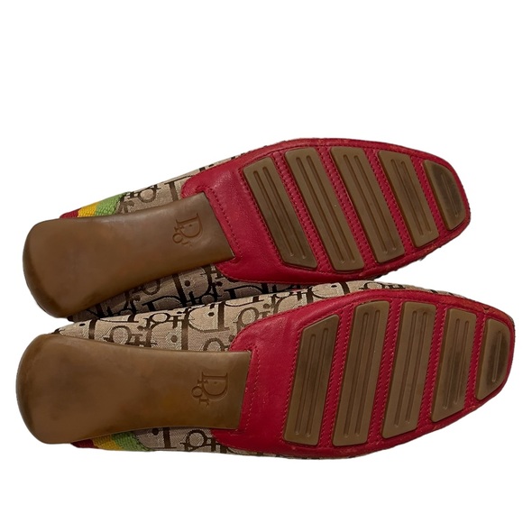 Christian Dior by John Galliano Rasta Driving Flat Loafers Vintage Rare - Picture 10 of 11